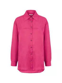 Струящаяся рубашка оверсайз Nocturne, фуксия