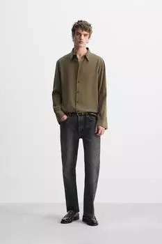 Струящаяся рубашка ZARA, цвет Earth