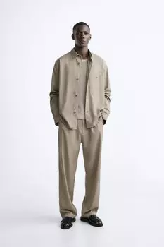 Струящаяся рубашка ZARA, цвет greys