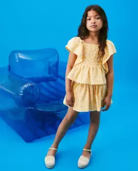 Струящаяся юбка для девочки на резинках Kids El Corte Ingls, жёлтый