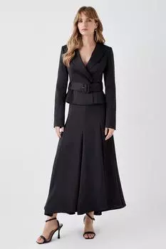 Струящаяся юбка с высокой талией Coast, черный