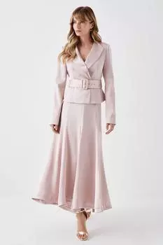 Струящаяся юбка с высокой талией Coast, розовый