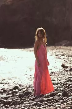 Струящееся платье миди ZARA, цвет Chalk pink
