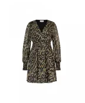 Струящееся платье с v образным вырезом Fabienne Chapot, черный