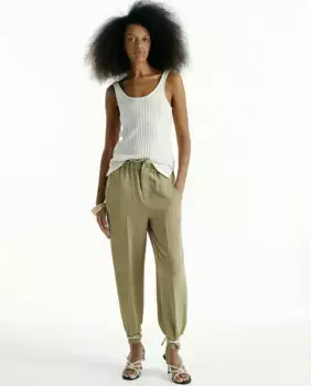 Струящиеся брюки Sfera, зеленый