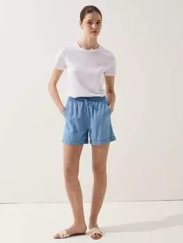 Струящиеся шорты с эффектом денима на кулиске Ovs, цвет soft blue