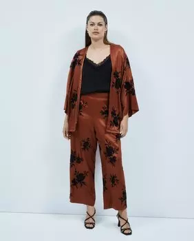 Струящиеся женские брюки с вышивкой Couchel