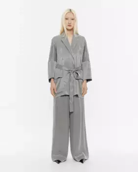 Струящийся двубортный женский пиджак Bimba y Lola, серый