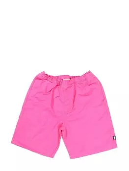 Stssy хлопковые шорты-бермуды, розовый