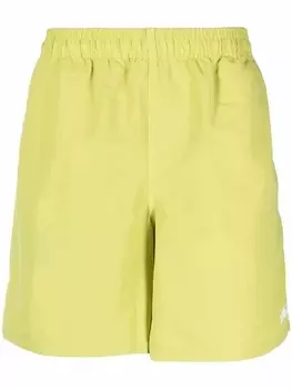 Stssy плавки-шорты с логотипом, зеленый