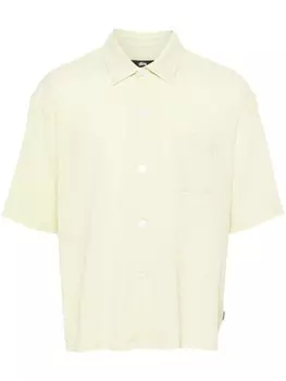 Stssy рубашка Flat Bottom Crinkled, зеленый