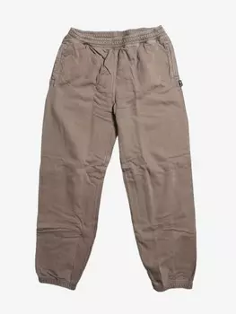 Stssy спортивные брюки с аппликацией логотипа и завязками, серый