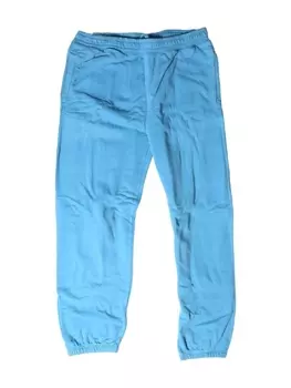 Stssy спортивные брюки с аппликацией логотипа и завязками, синий