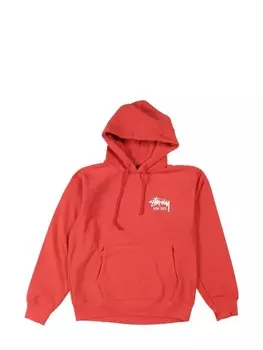 Stssy толстовка с логотипом, красный