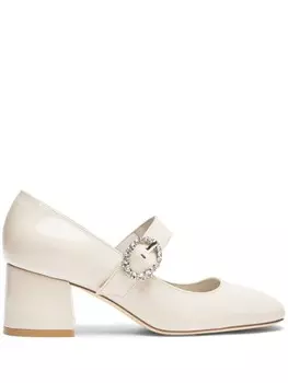 Stuart Weitzman 60-мм туфли Sloane, белый