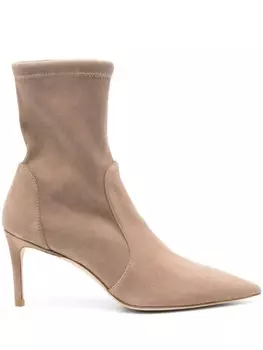 Stuart Weitzman 85-мм ботинки Стюарт, нейтральный цвет