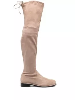 Stuart Weitzman ботфорты Lowland с завязками, нейтральный цвет