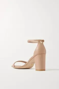 STUART WEITZMAN кожаные сандалии NudistCurve, розовый