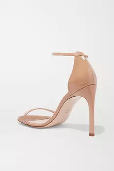 STUART WEITZMAN лакированные сандалии NudistSong, бежевый
