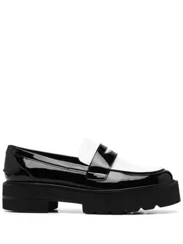 Stuart Weitzman лоферы на платформе, черный