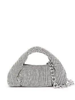 Stuart Weitzman маленькая сумка-тоут The Moda Shine, серебряный