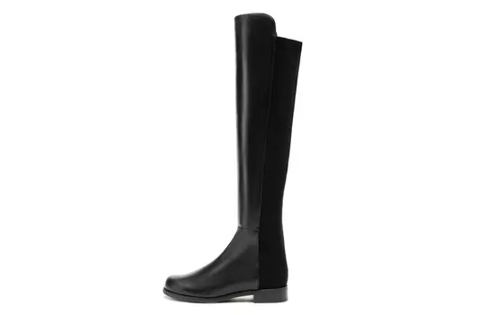 Сапоги женские Stuart Weitzman до колена кожаные, черный