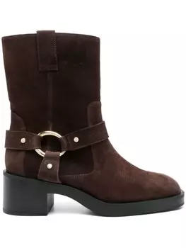 Stuart Weitzman сапоги Джакс, коричневый