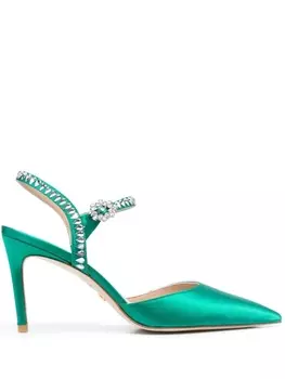 Stuart Weitzman туфли Gemcut 95, зеленый