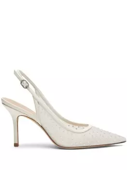 Stuart Weitzman туфли-лодочки Emilia 85 мм, белый