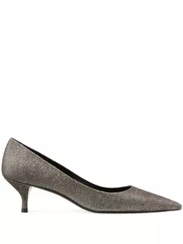 Stuart Weitzman туфли Stuart 35 мм с блестками, коричневый