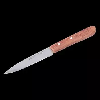 STUBAI высококачественный нож для овощей с ручкой из ценных пород дерева | 100 мм, 40 г | Нож кухонный из нержавеющей стали для нарезки овощей, огурцов, фруктов и продуктов питания, нержавеющий
