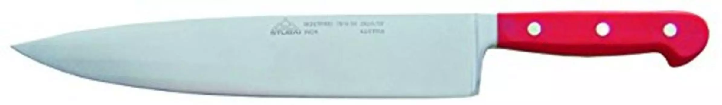 STUBAI высококачественный широкий поварской нож кованый | 260 мм | Кухонный нож из нержавеющей стали для нарезки мяса, птицы, овощей, фруктов и продуктов питания, можно мыть в посудомоечной машине, красная ручка