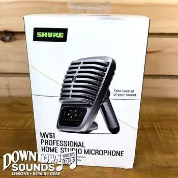 Студийный микрофон Shure MOTIV MV51 iOS / USB Large Diaphragm Condenser Microphone