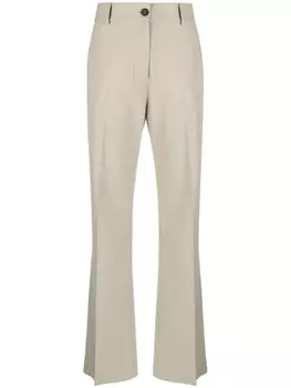 Studio Nicholson брюки Rie строгого кроя, нейтральный цвет