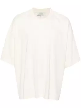 Studio Nicholson футболка с логотипом, нейтральный цвет