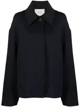 Studio Nicholson куртка-рубашка оверсайз, синий