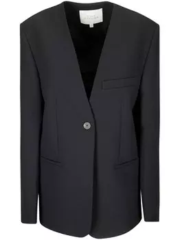 Studio Nicholson однобортный блейзер, черный
