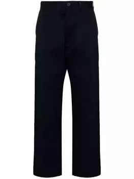 Studio Nicholson прямые брюки, синий