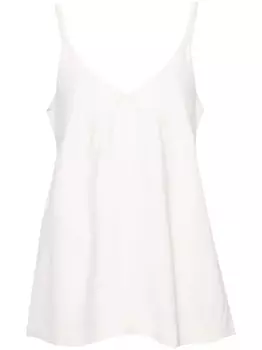 Studio Nicholson расклешенный топ Holzer, белый