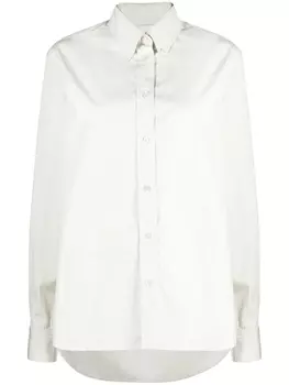 Studio Nicholson рубашка Bissett на пуговицах, серый