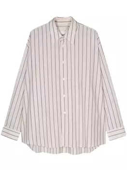 Studio Nicholson рубашка Loche в полоску, нейтральный цвет