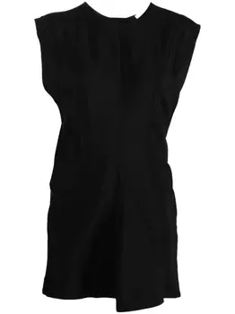 Studio Nicholson топ Garda со сборками, черный