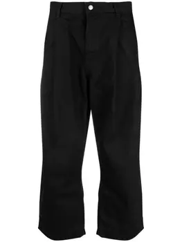 Studio Nicholson укороченные джинсы Puch широкого кроя, черный
