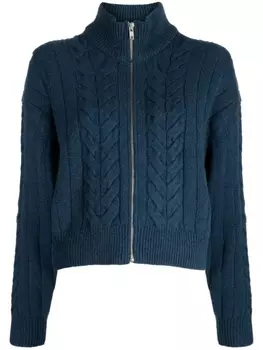 Studio Tomboy фактурный кардиган на молнии, синий