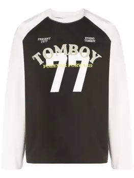 Studio Tomboy футболка с графичным принтом, белый