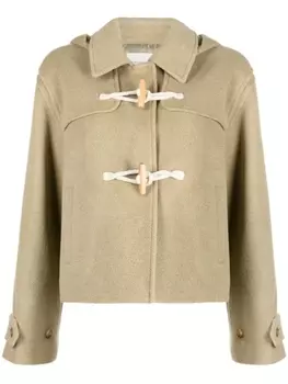 Studio Tomboy куртка с капюшоном и застежкой-тогл, коричневый