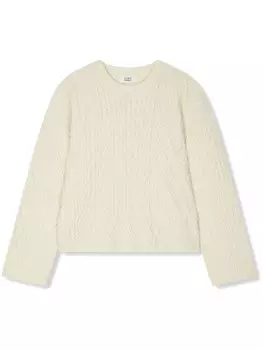 STUDIO TOMBOY свитер фактурной вязки, белый