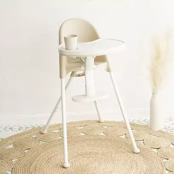 Стульчик для кормления 3 в 1 Funny Supply Cute Folding, кремовый