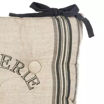 Стул галет "Бистро" - хлопок - 40x40 см - Atmosphera crateur d'interieur Atmosphera Crateur d'intrieur, серый