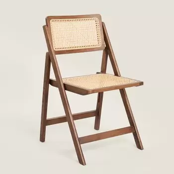 Стул складной Zara Home Rattan And Wood, коричневый